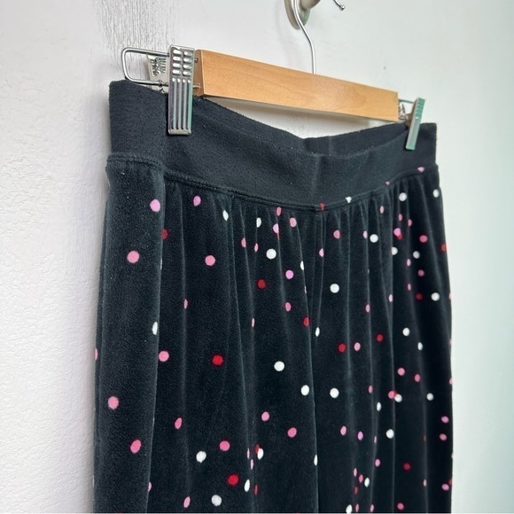 KATE Spade Sleep Lounge Jogger Pants Valour Black Polka Dot Small - Picture 4 of 8